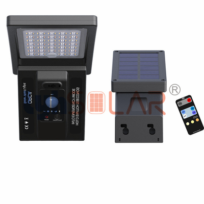 3W zwarte zonne-dekverlichting buiten met pc-lens type II stralingshoek