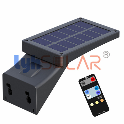 3W zwarte zonne-dekverlichting buiten met pc-lens type II stralingshoek