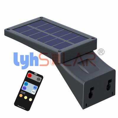 Afstandsbediening 3W Solar Deck Fence Lights Floor Lights 3000-6000k Outdoor Met PIR Bewegingssensor