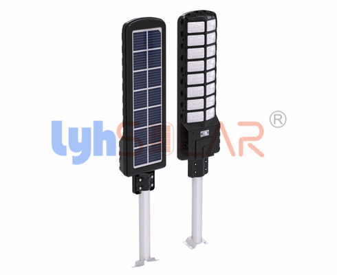 2500Lm zwarte Zonnetuinstraatlantaarn Smd5730 met IP65 Waterdicht voor Openlucht