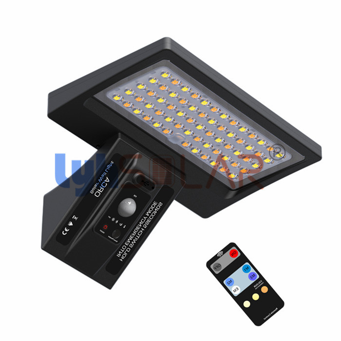 Hoge Heldere Openlucht Zonne Aangedreven het Deklichten van 5W met 64pcs van SMD2835-Spaanders
